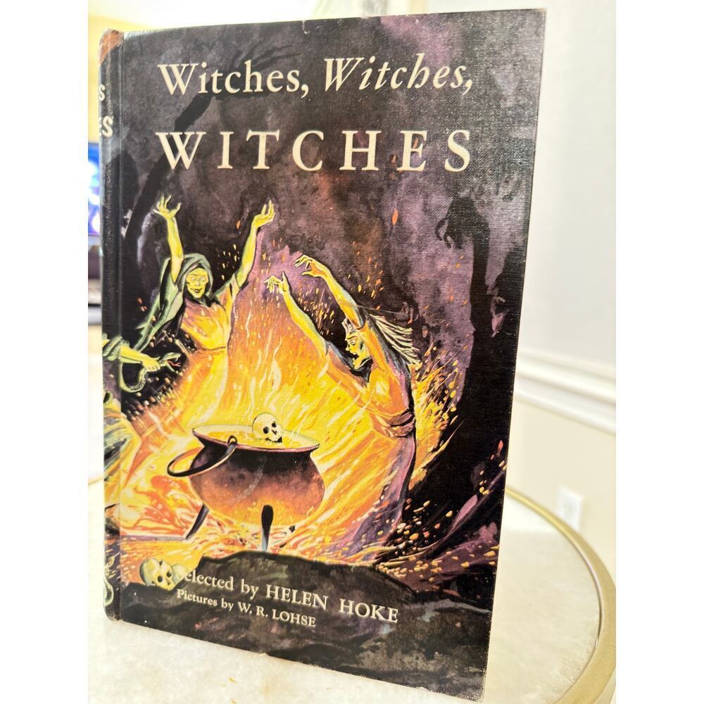 1958 Witches Witches Witches Helen Hoke W.R. Lohse Vintage Hardcover Rare Book